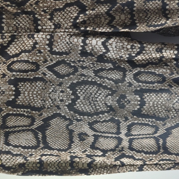 Hue leggings Brown python Size S ultra soft denim - Picture 2 of 10